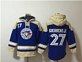 Toronto Blue Jays #27 Vladimir Guerrero Jr. Royal Ageless Must-Have Lace-Up Pullover Hoodie,baseball caps,new era cap wholesale,wholesale hats
